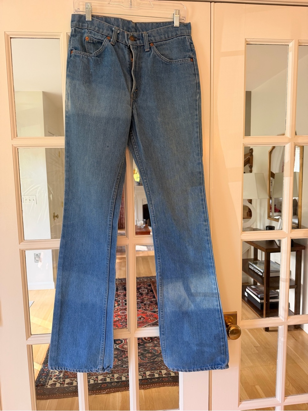 Levi's Vintage Medium Blue Flared Women's Jeans With Natural Fade